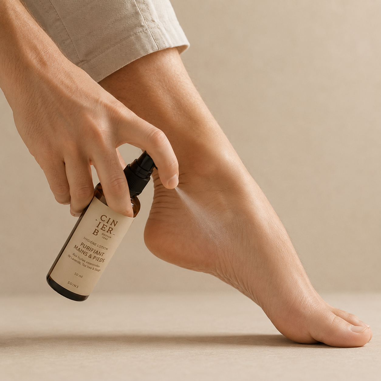 PRÉSERVER L'HYGIÈNE DES PIEDS AVEC HYGIENE LOTION