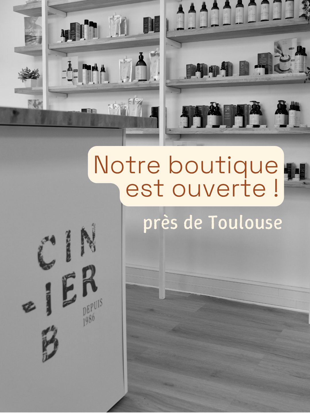 Notre boutique est ouverte 🌿
Depuis 1986, nos soins sont formulés et fabriqués dans notre laboratoire. Désormais, vous pouvez aussi venir les découvrir en boutique, à deux pas de là où ils naissent.
Huiles essentielles, soins des pieds et des mains, synergies beauté, frictions bien-être… Toute notre gamme vous attend, avec les conseils de notre équipe pour trouver le soin qui vous correspond.
Boutique située à Montrabé, près de Toulouse.
Ouverte du lundi au vendredi, e 9h à 17h sans interruption. 
Enregistrez ce post pour votre prochaine visite, et dites-nous en commentaire ce que vous avez hâte de découvrir.
ouverture - boutique - magasin - soins naturels - huiles essentielles - toulouse